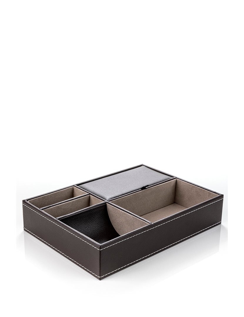 Bandeja para Acessórios Leeds Castanho