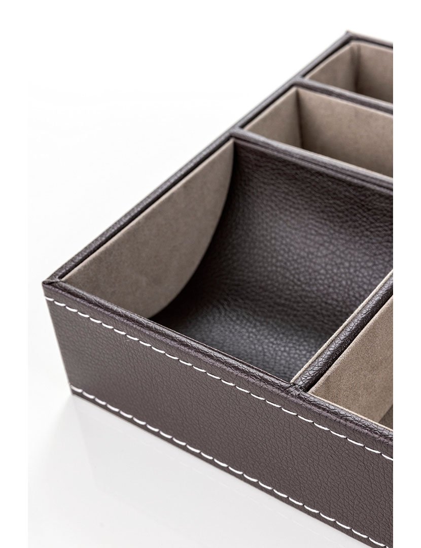 Bandeja para Acessórios Leeds Castanho