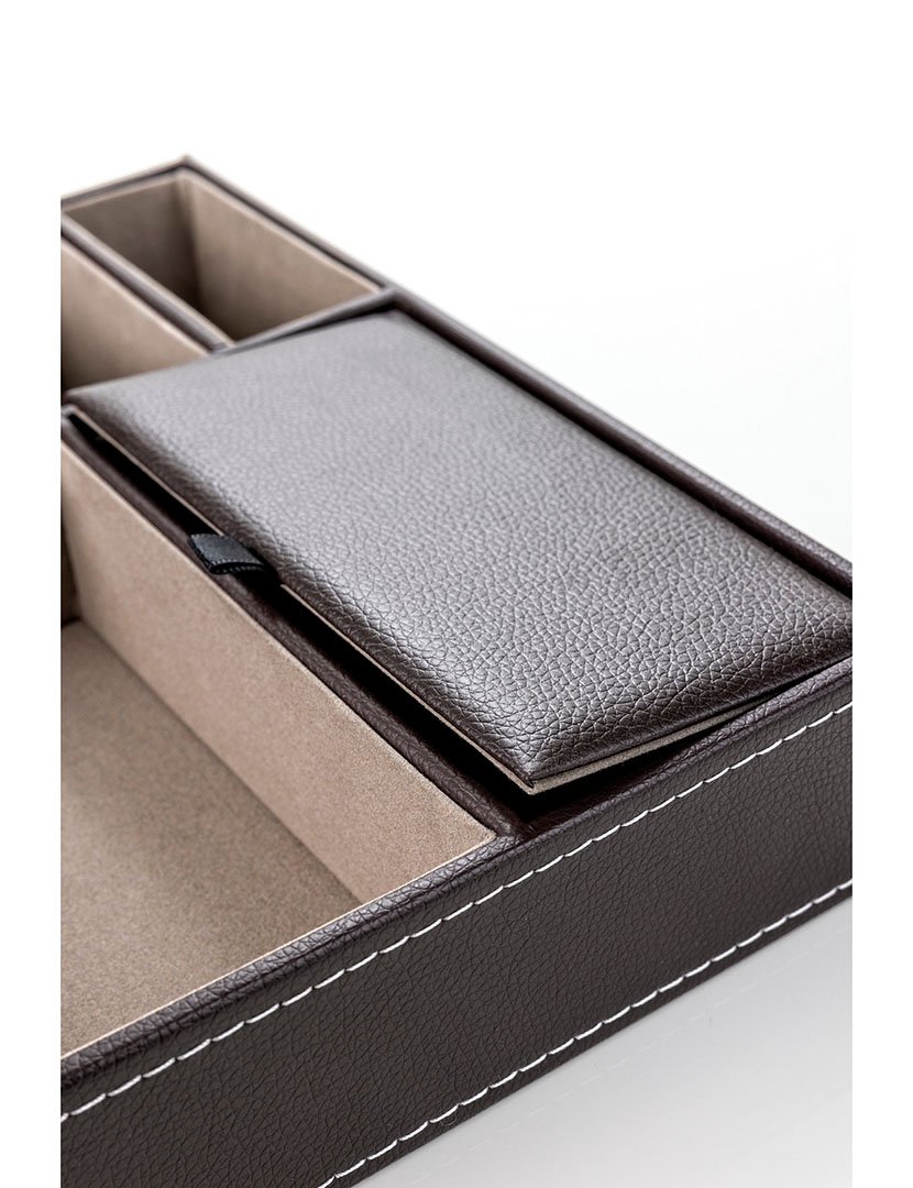 Bandeja para Acessórios Leeds Castanho