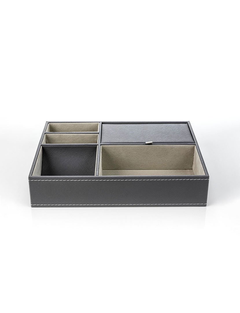 Bandeja para Acessórios Leeds Cinzento