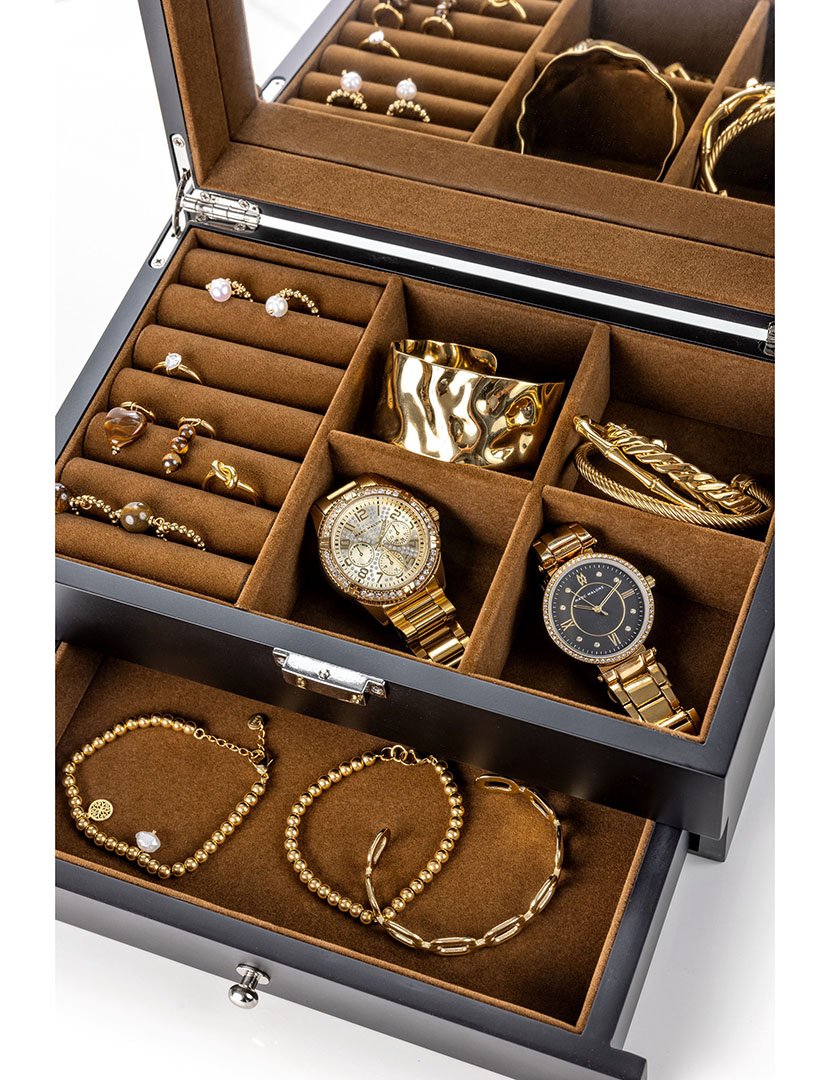 Caixa para Jóias Glasgow Preto