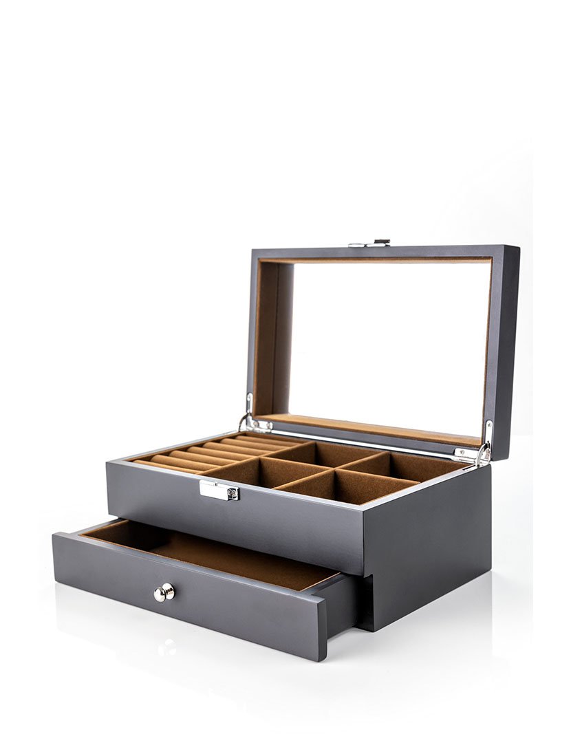 Caixa para Jóias Glasgow Preto