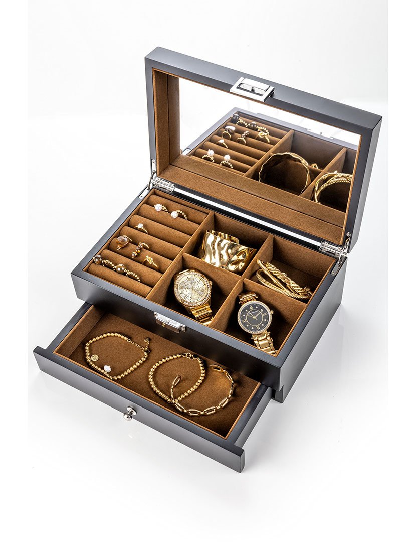 Caixa para Jóias Glasgow Preto