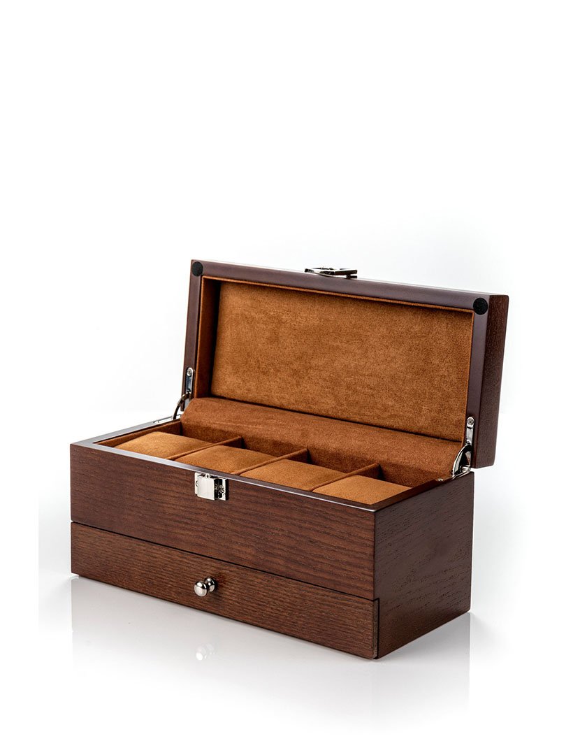 Caixa para Relógios + Jóias Stuttgart Castanho