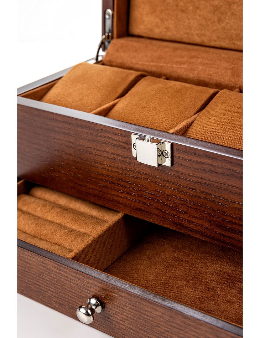 Caixa para Relógios + Jóias Stuttgart Castanho