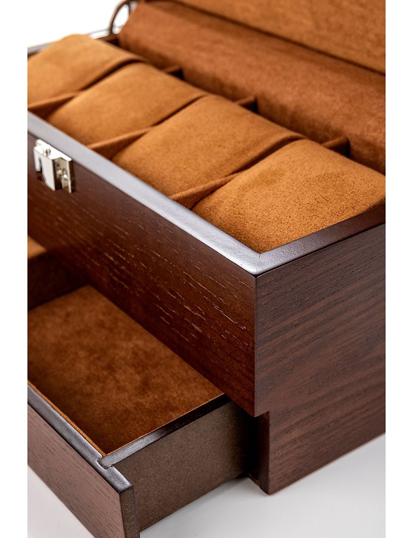 Caixa para Relógios + Jóias Stuttgart Castanho