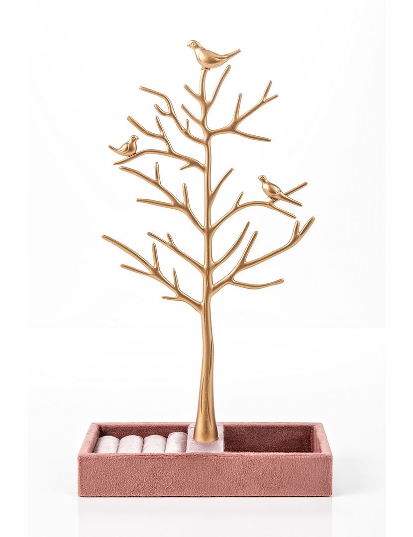 Suporte para Jóias Tallinn Bronze e Rosa