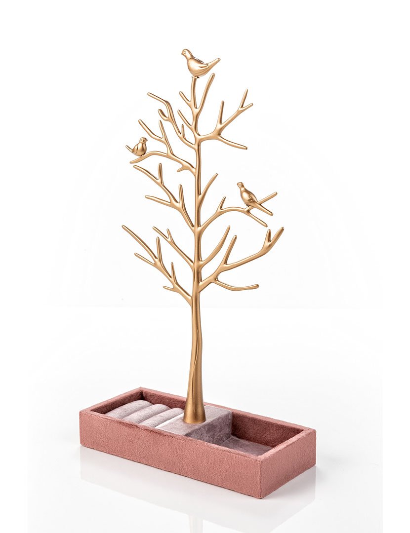 Suporte para Jóias Tallinn Bronze e Rosa