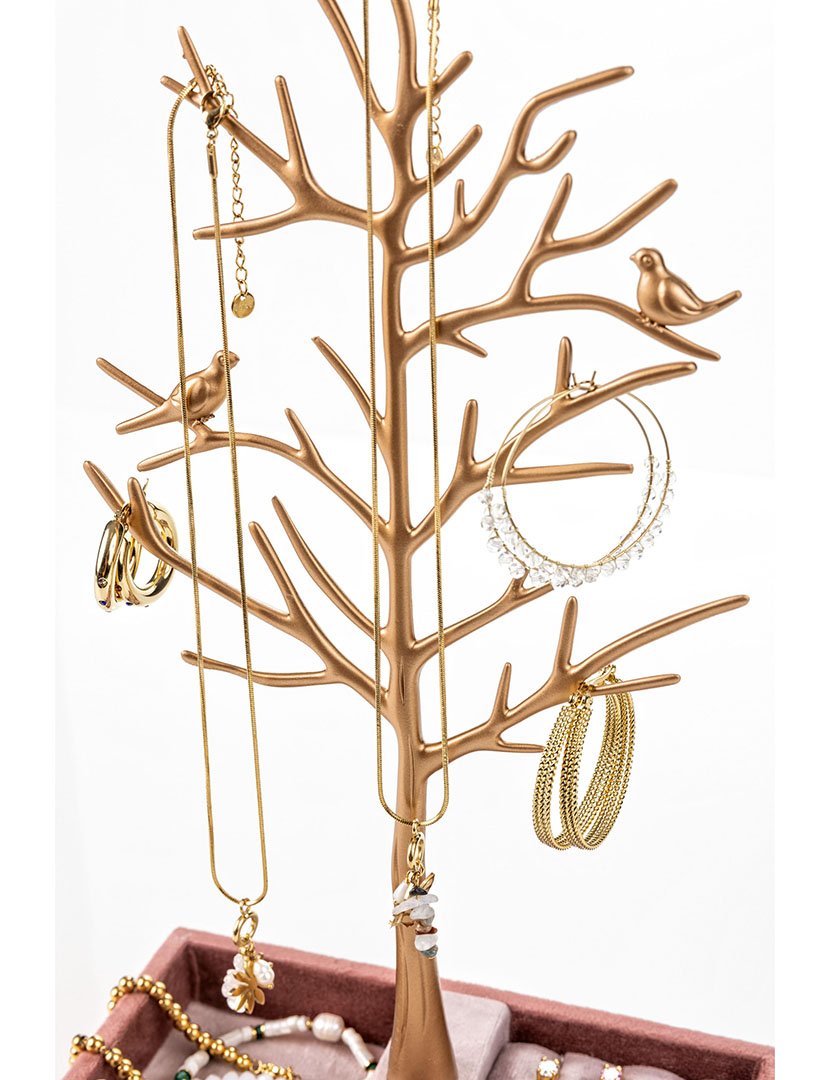 Suporte para Jóias Tallinn Bronze e Rosa