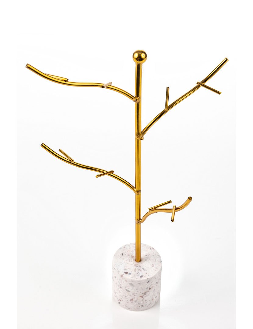 Suporte para Jóias Dubrovnik Dourado e Branco