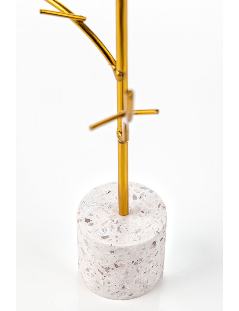 Suporte para Jóias Dubrovnik Dourado e Branco