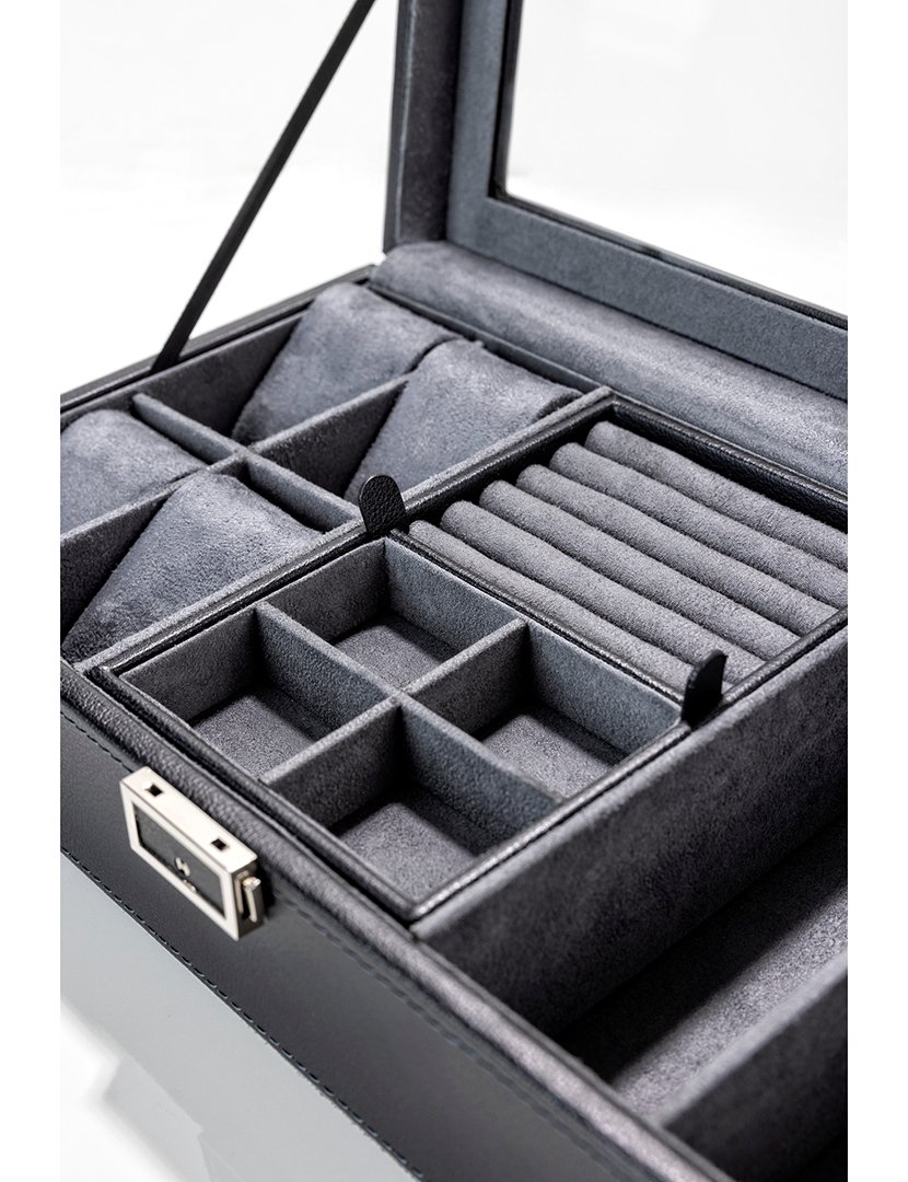 Caixa para Relógios + Jóias Positano Preto