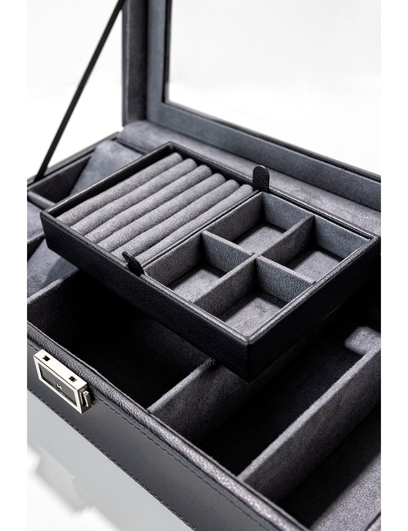 Caixa para Relógios + Jóias Positano Preto