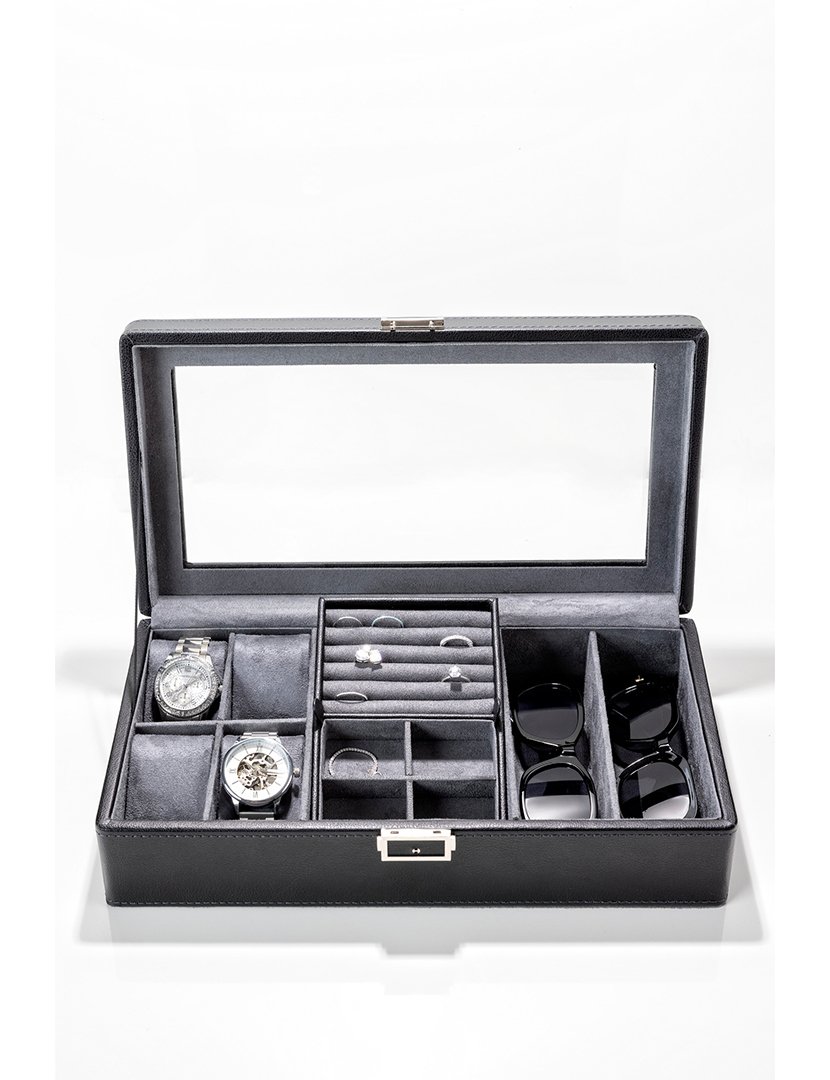 Caixa para Relógios + Jóias Positano Preto