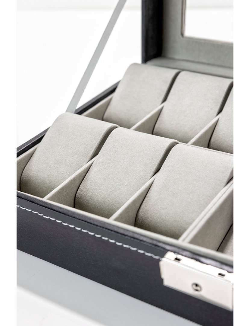 Caixa para Relógios + Óculos de Sol Cortina Preto