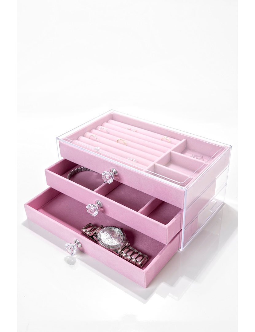 Caixa para Jóias Brussels Rosa