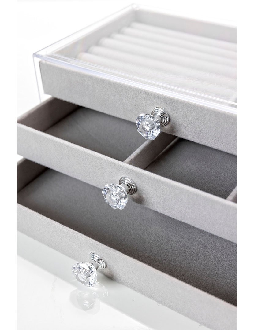 Caixa para Jóias Brussels Cinzento