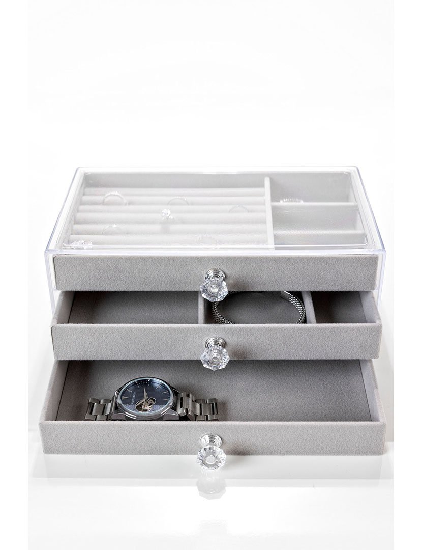 Caixa para Jóias Brussels Cinzento