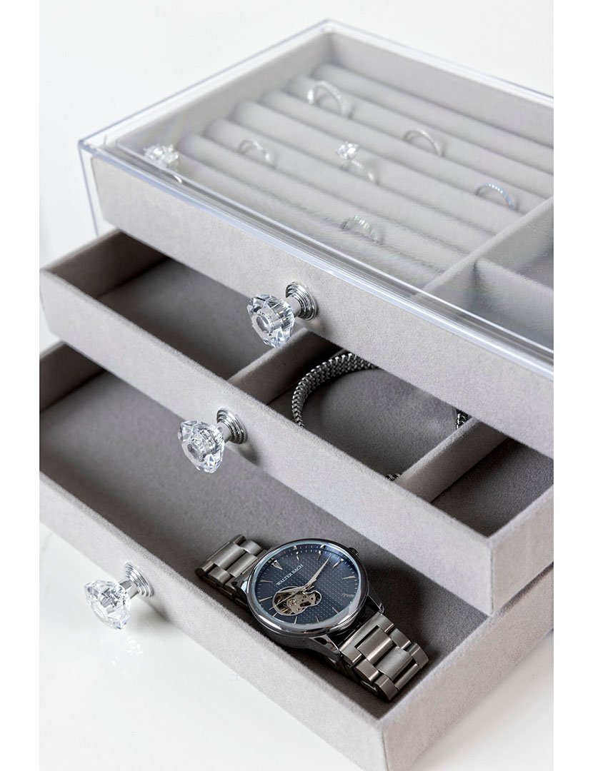 Caixa para Jóias Brussels Cinzento