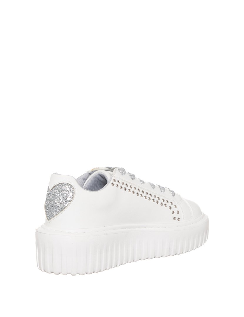 Ténis Senhora Branco e Prateado