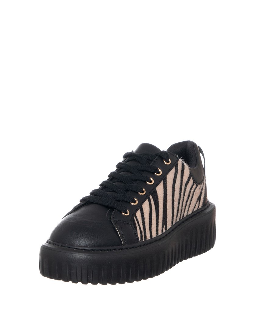 Ténis Senhora Preto com Padrão Zebra