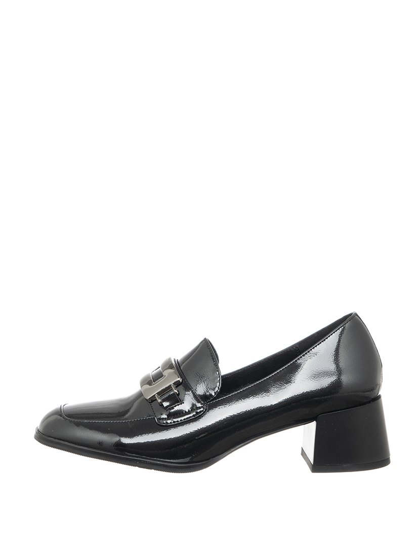 Mocassins com Salto Senhora Preto