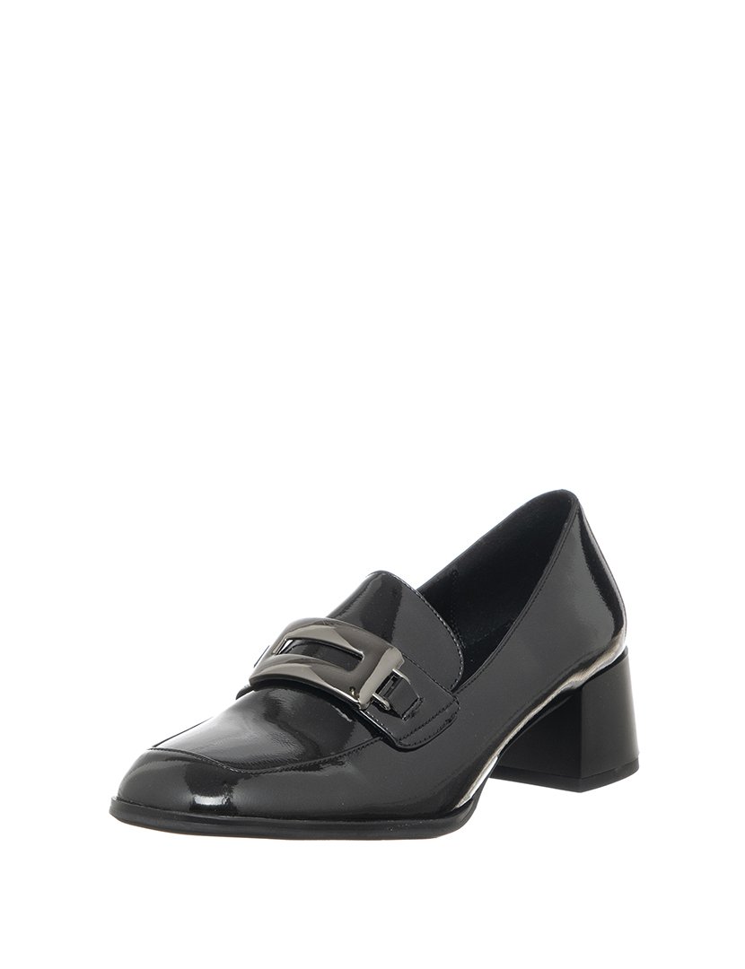 Mocassins com Salto Senhora Preto