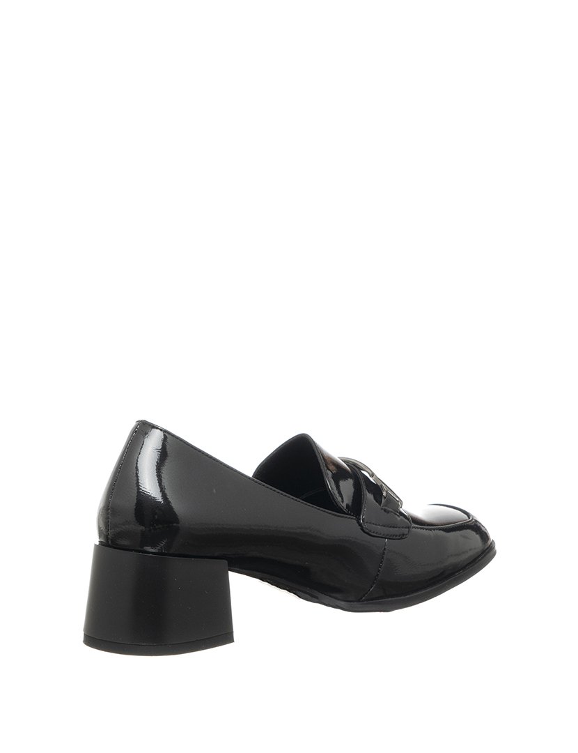 Mocassins com Salto Senhora Preto