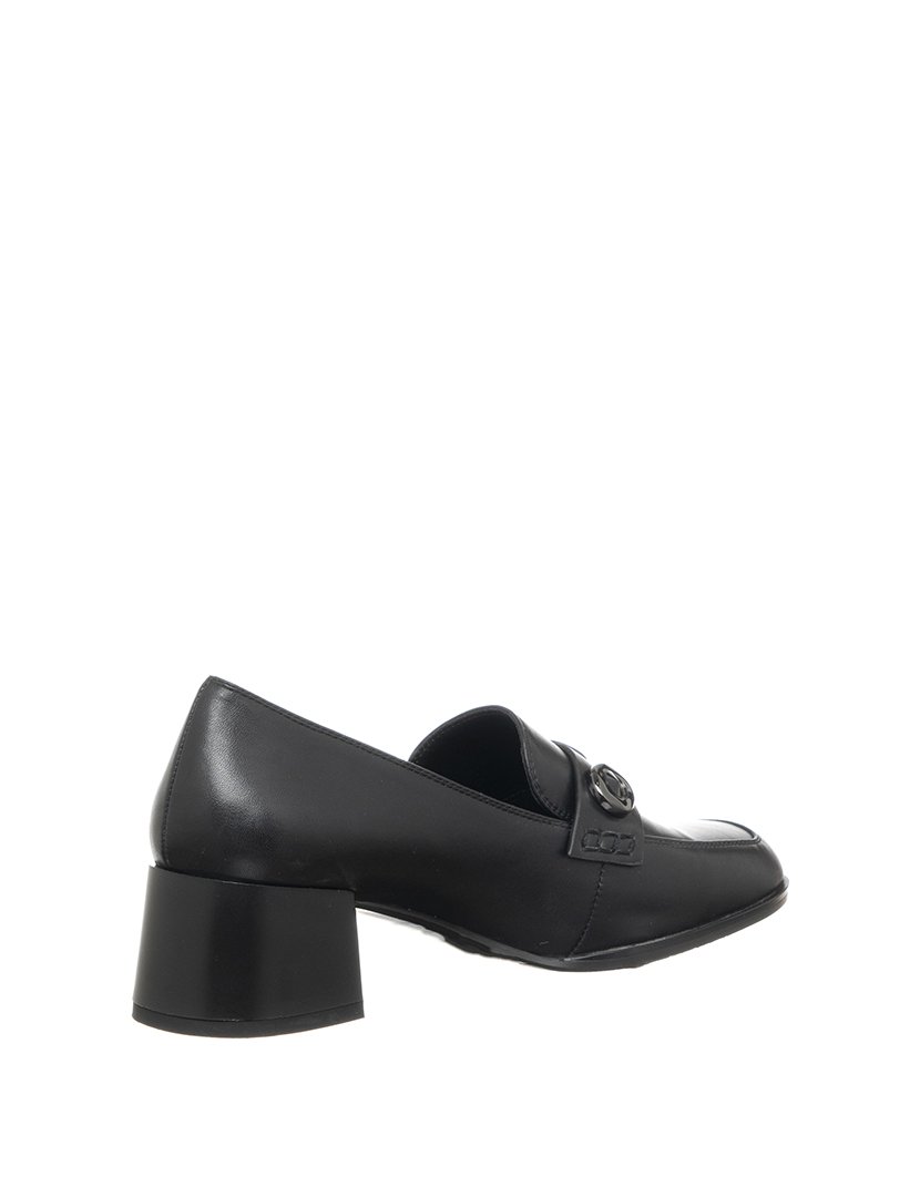 Mocassins com Salto Senhora Preto
