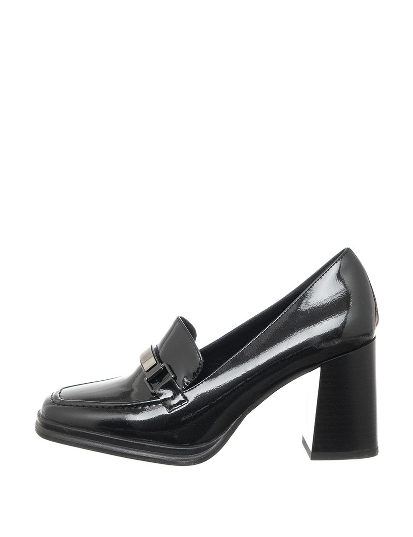 Mocassins com Salto Senhora Preto