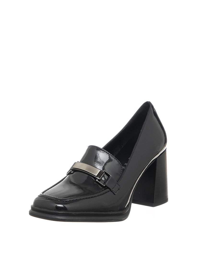 Mocassins com Salto Senhora Preto