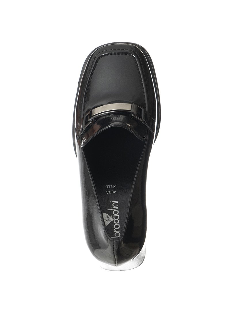 Mocassins com Salto Senhora Preto
