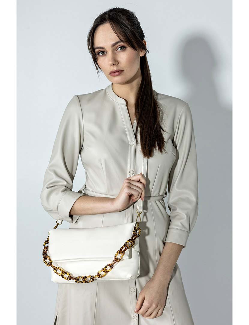 Mala de Ombro Branco