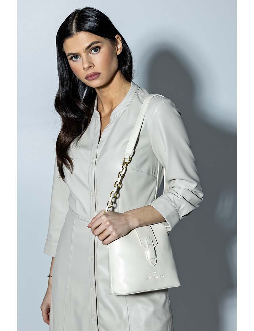 Mala de Ombro Branco