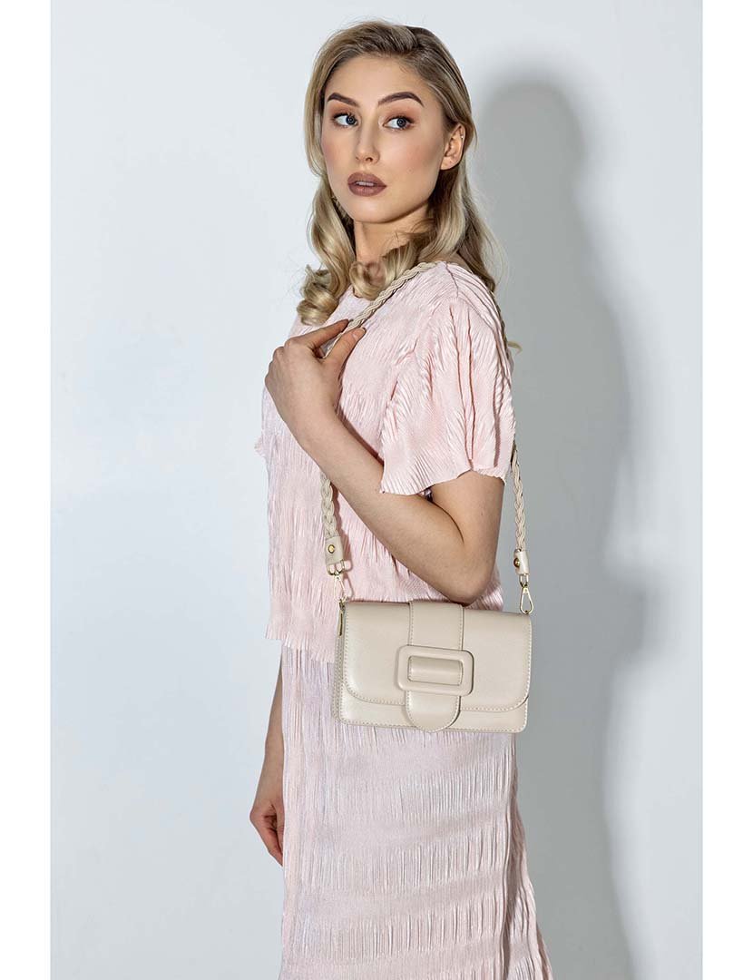 Mala de Ombro Castanho Claro