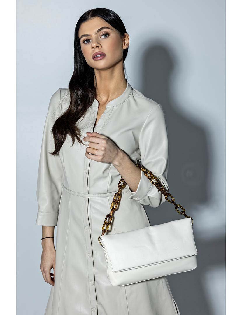 Mala de Ombro Branco