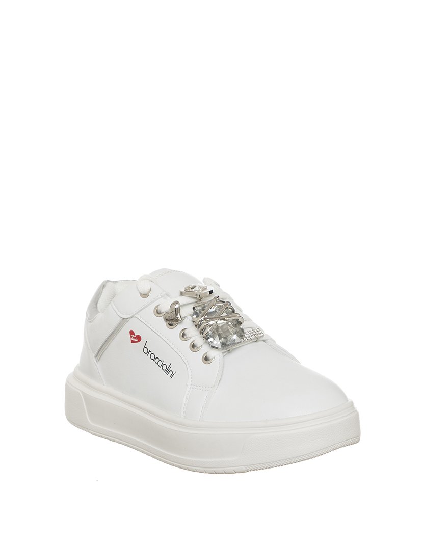 Ténis Senhora Branco e Prateado