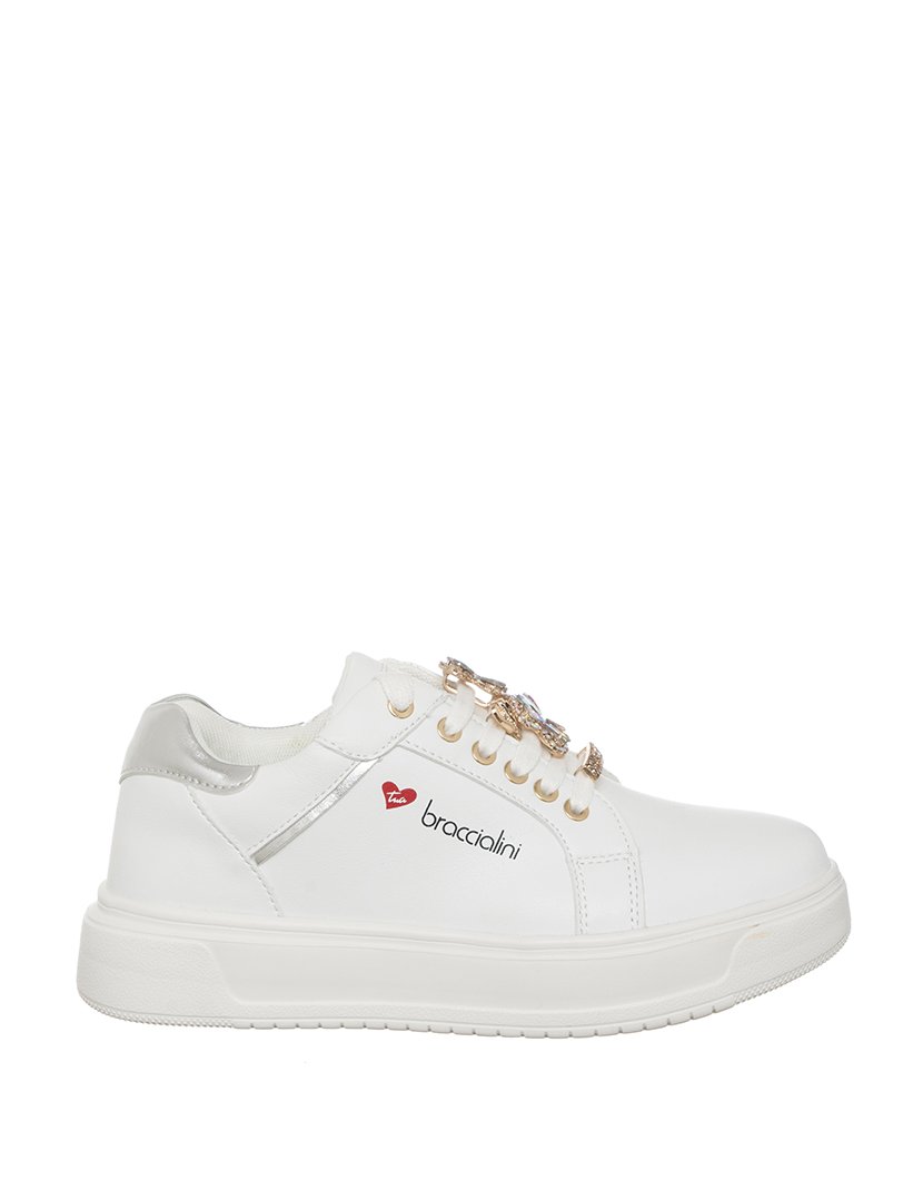 Ténis Senhora Branco e Prateado