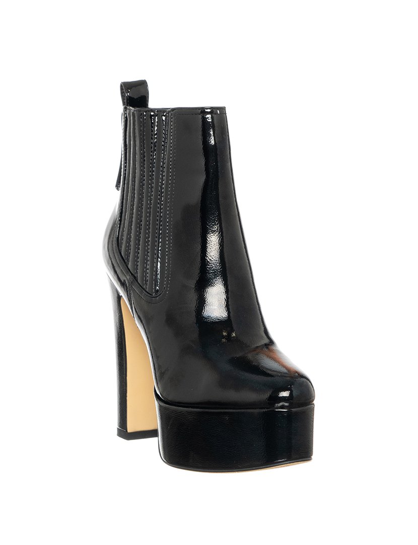 Botins com Salto e Plataforma Senhora Preto