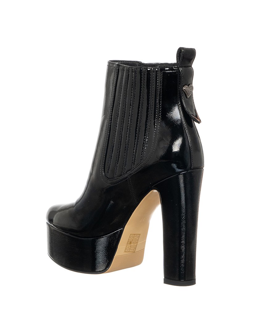 Botins com Salto e Plataforma Senhora Preto