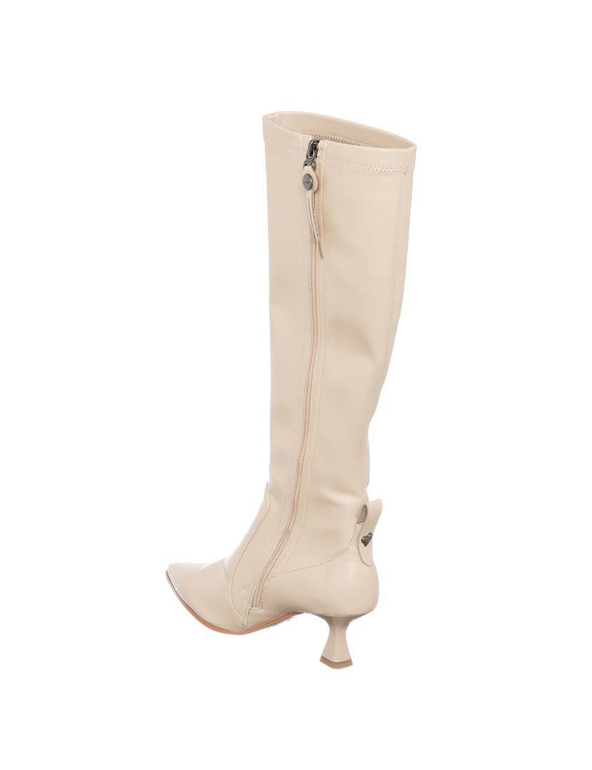 Botas Cano Alto Senhora Bege