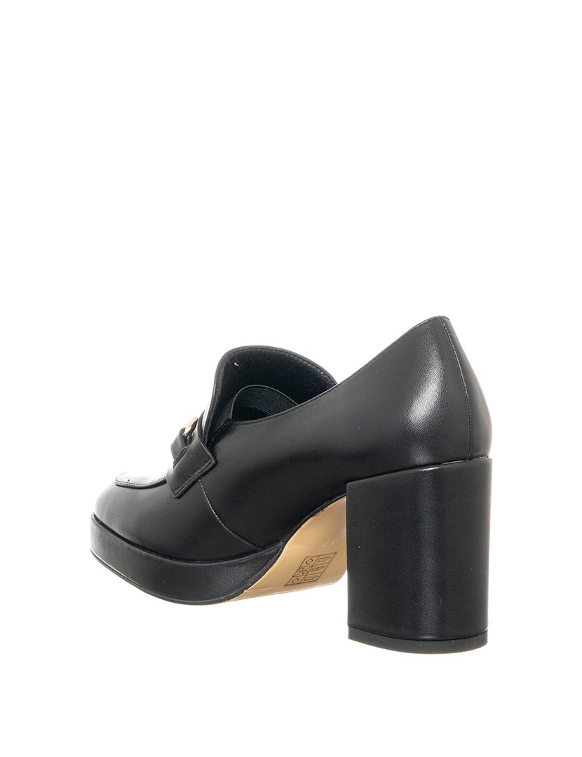 Sapatos com Salto Senhora Preto e Dourado