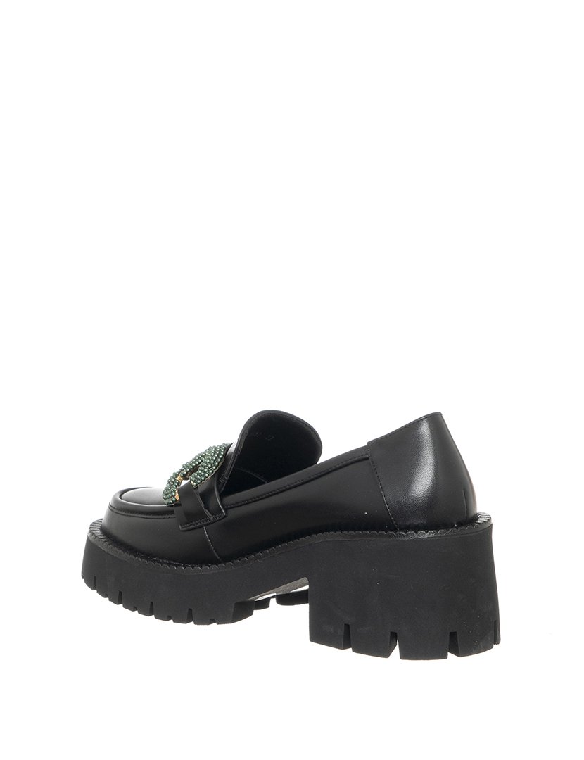 Mocassins Senhora Preto e Verde