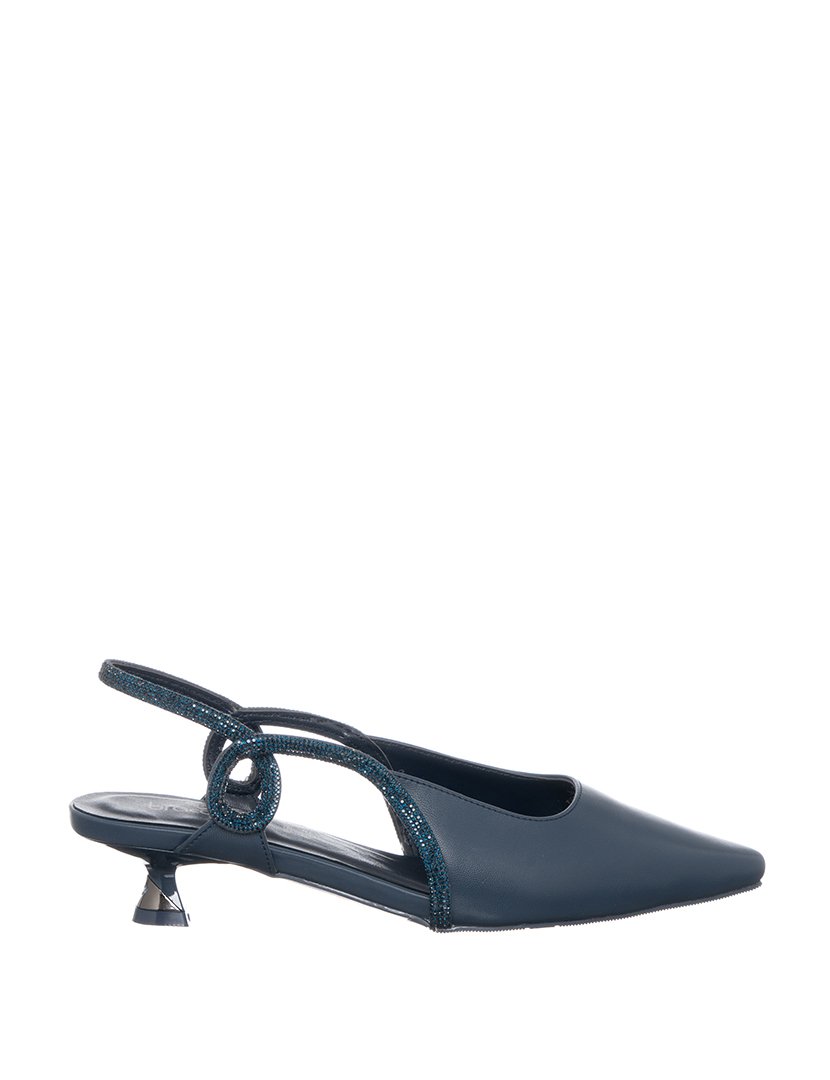 Sandálias com Salto Chanel Senhora Azul