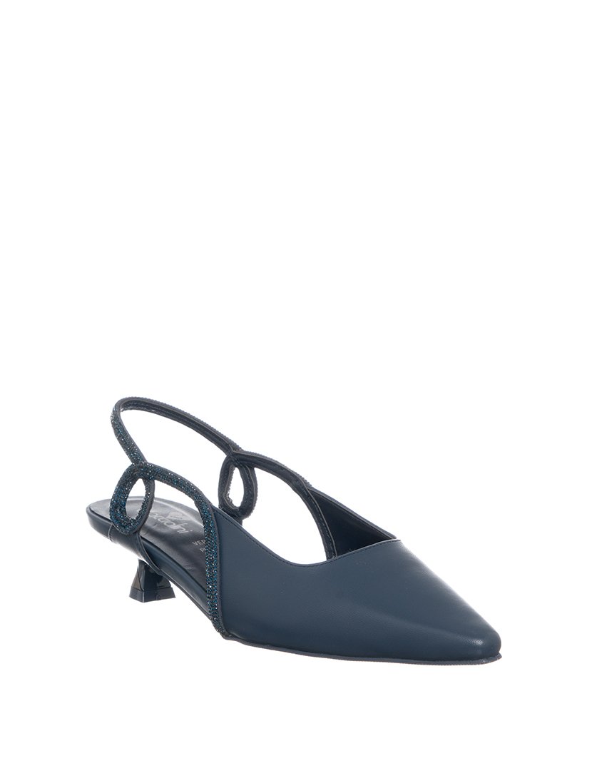 Sandálias com Salto Chanel Senhora Azul