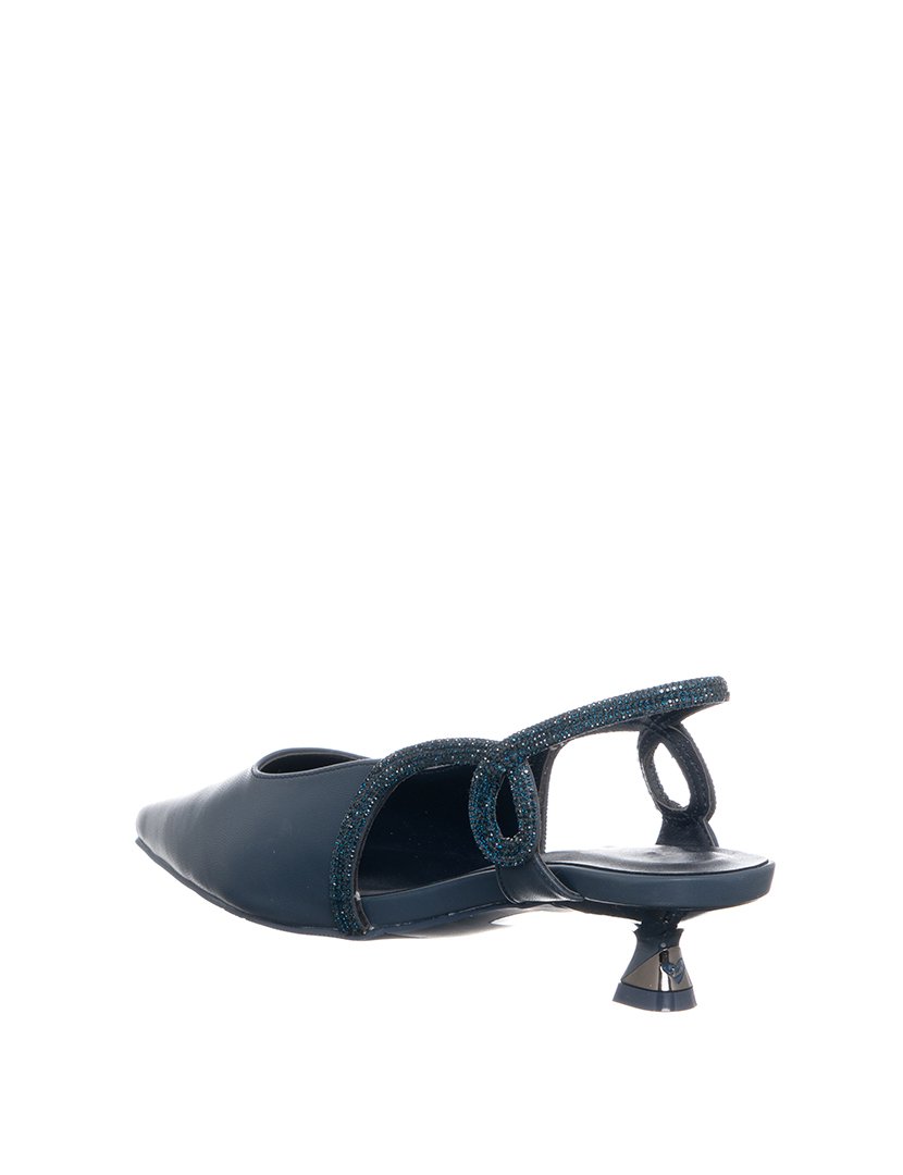 Sandálias com Salto Chanel Senhora Azul