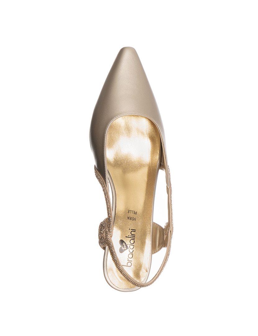 Sandálias com Salto Chanel Senhora Dourado