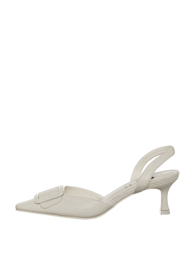 Sandálias com Salto Chanel Senhora Branco