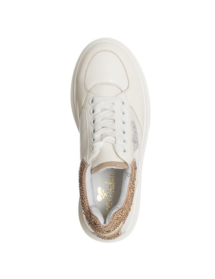 Ténis Senhora Branco e Castanho