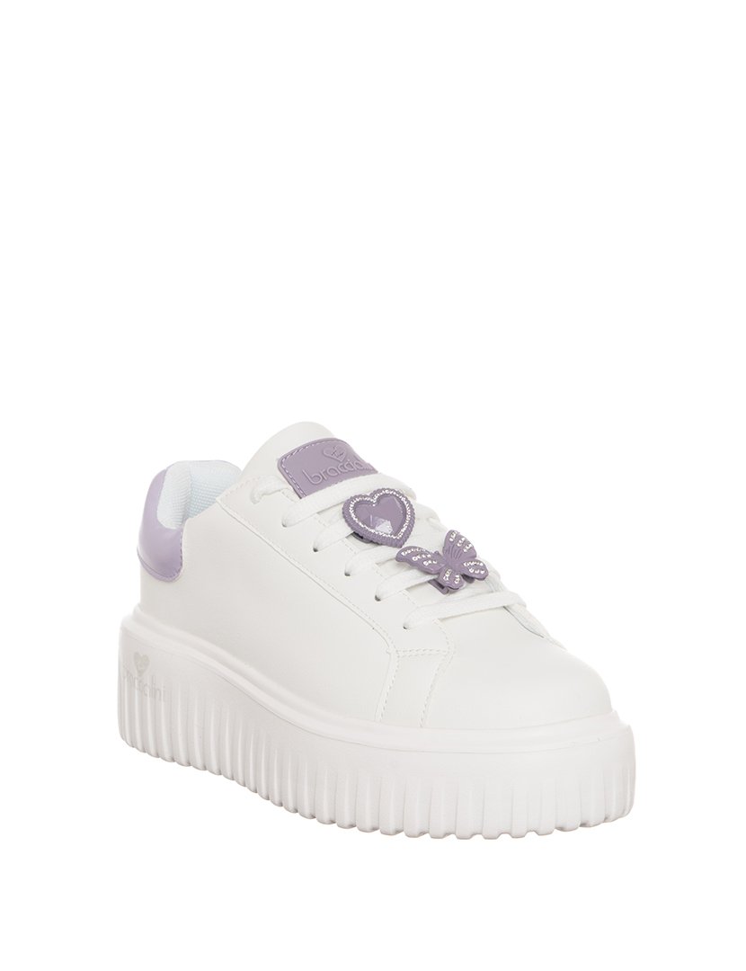 Ténis Senhora Branco e Roxo